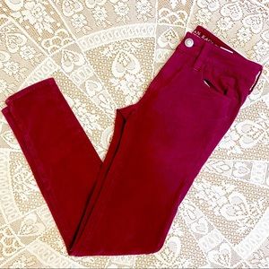AEO Mid Rise 360 Super Stretch Jegging 0R Red